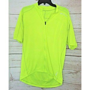 Bell Wether Cadence Full Zip Polyester Lime Green Full Zip Shirt With Pockets